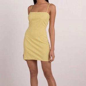 Yellow gingham dress